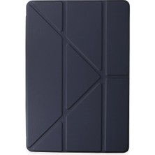 Dadya Milla Ddy  iPad Pro 12.9 (2021) Kılıf Kalemlikli Mars Tablet Kılıfı - Lacivert Mil
