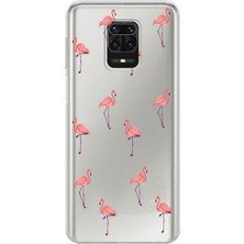 Mobilpad Xiaomi Redmi Note 9 Pro Uyumlu Baskılı Yumuşak Silikon Şeffaf Telefon Kılıfı