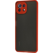 Dadya Milla Ddy  Xiaomi Mi 11 Lite Kılıf Montreal Silikon Kapak - Kırmızı Mil