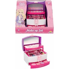 Dadya Milla Ddy 3 Katmanlı Taşıma Çantalı Makyaj Seti Oyuncak Mil