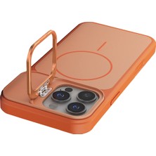 Dadya Milla Ddy  Apple iPhone 16 Pro Max Pale Magsafe Standlı Kapak - Turuncu Mil