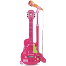 Dadya Milla Ddy 45872  elektronik Gitar Ayaklı Mikrofon Müzik Seti Pembe - Mil