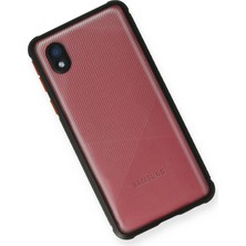 Dadya Milla Ddy  Samsung Galaxy A01 Core Kılıf Miami Şeffaf Silikon - Siyah Mil