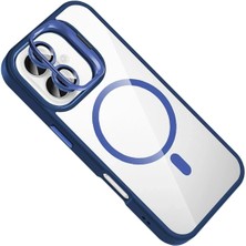 Dadya Milla Ddy  Apple iPhone 17 Remim Lensli Magsafe Standlı Kapak - Lacivert Mil