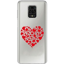 Mobilpad Xiaomi Redmi Note 9 Pro Uyumlu Baskılı Yumuşak Silikon Şeffaf Telefon Kılıfı