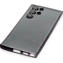 Dadya Milla Ddy  Samsung Galaxy S22 Ultra Kılıf  Lensli Silikon - Siyah Mil