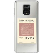 Mobilpad Xiaomi Redmi Note 9 Pro Uyumlu Baskılı Yumuşak Silikon Şeffaf Telefon Kılıfı