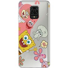 Mobilpad Xiaomi Redmi Note 9 Pro Uyumlu Baskılı Yumuşak Silikon Şeffaf Telefon Kılıfı