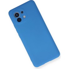 Dadya Milla Ddy  Xiaomi Mi 11 Kılıf Nano Içi Kadife Silikon - Mavi Mil