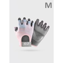 SkyWheel Terletmeyen Yarım Parmak Fitness Yoga Pilates Avuç İçi Kaymaz Silikon Spor Eldiven