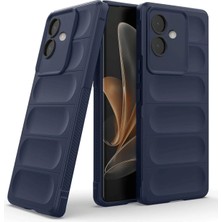 Dadya Milla Ddy  Oppo A3 Kılıf Optimum Silikon - Lacivert Mil