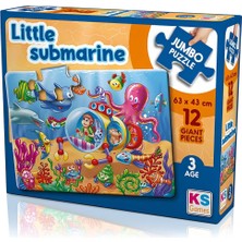 Dadya Milla Ddy Little Submarine 12 Parça Jumbo Boy Puzzle Mil