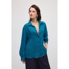 Gusto Rahat Kesim Modal Gömlek - Yeşil