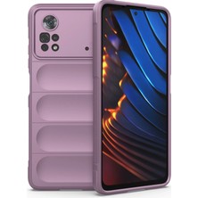 Dadya Milla Ddy  Xiaomi Poco X4 Pro 5g Kılıf Optimum Silikon - Mor Mil