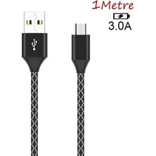 Dadya Milla Ddy Ally Android Micro USB 3.0A Hızlı Halat USB Şarj Kablosu 1MM-(5775) ml