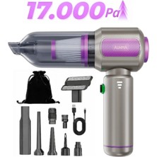 Blackbird Game Center Auhma Ahv-19 Kablosuz Araç Süpürgesi ve Toz Üfleme Makinesi - 17.000 Pa Vakum Gücü - 6000MAH Batarya