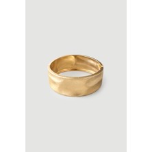Gusto Kalın Manşet Kelepçe Bilezik - Gold