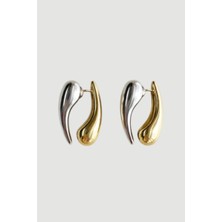 Gusto Çift Taraflı Küpe - Gold