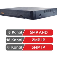 Icu 8 Kanal Dvr Kayıt Cihazı Full Hd 4K Icu-Hd-5mn8-1xm-D