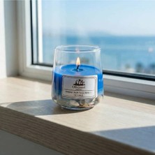 Okyanus Kokulu - Deniz Kabuklu Katmanlı El Yapımı Bardak Soya Mumu