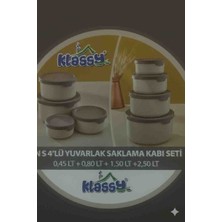 Kulac Çok Amaçlı Saklama Kabı 4`lü Klassy