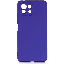 Zore Xiaomi Mi 11 Lite Kılıf Usgn Premier Silikon Kapak-Saks Mavi