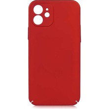 Zore iPhone 12 Kılıf Usgn Kapp Kapak-Kırmızı