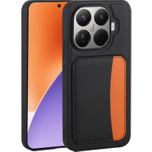 15T Pro Kılıf Kartlıklı Zore X-Kart Silikon Kapak - Siyah