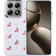 Zore 14T Kılıf Airbag Tasarımlı Simli Şeffaf Usgn Kutup Kapak - Kiraz