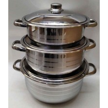 abnturk Royal Song Mega Çelik Tencere Seti D-5