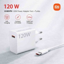 Esmer Bilişim Xiaomi 120W Orijinal Hızlı Şarj Adaptörü + Type-C Şarj Kablosu Fast Turbo Şarj Seti