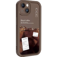 Zore Apple iPhone 14 Kılıf Kamera Korumalı Baskılı Arka Yüzey Usgn Klas Kapak-Koyu Kahve