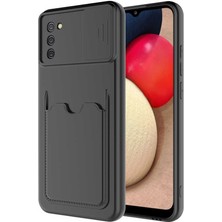 Zore Galaxy A02S Kılıf ​usgn Kartix Kapak-Siyah