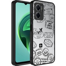 Zore Xiaomi Redmi Note 11E Kılıf Aynalı Desenli Kamera Korumalı Parlak Usgn Mirror Kapak-Seyahat