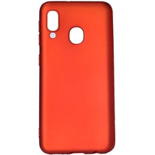 Zore Galaxy A40 Kılıf Usgn Premier Silikon Kapak-Kırmızı