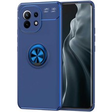 Zore Xiaomi Mi 11 Kılıf Usgn Ravel Silikon Kapak-Mavi