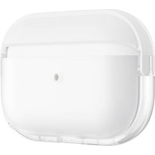 Zore Airpods Pro 2 Uyumlu Usgn Airbag 36 Darbelere Karşı Dayanıklı Kılıf-Şeffaf-Beyaz