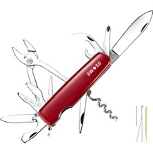 Swiss Swıss A01.11 Fonksiyonlu Orijinal Isviçre Çakısı Paslanmaz Çelik Kamp Outdoor Günlük Kullanım