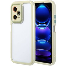 Zore Xiaomi Redmi Note 12 Pro 5g Kılıf Kamera Korumalı Renkli Kenar ve Çerçeve Tasarımlı Usgn Vitamin Kapak-Yeşil