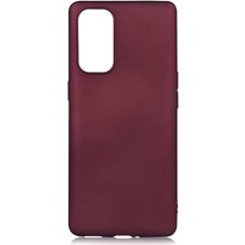 Zore Oppo Reno 5 Pro 5g Kılıf Usgn Premier Silikon Kapak-Mürdüm