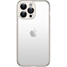 Zore iPhone 15 Pro Max Uyumlu Usgn Kamera Korumalı Bontez Bumper-Titanyum