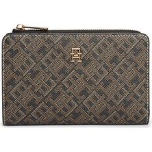 Tommy Hilfiger Th Icon Bıfold Wallet Monoplay Kadın Siyah Cüzdan - AW0AW18594
