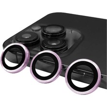 Zore iPhone 14 Pro Max Uyumlu Usgn Cl-07 Kamera Lens Koruyucu-Mor