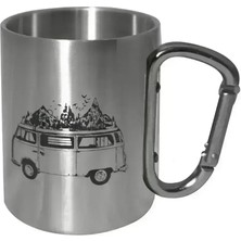 Orcamp Karabinali Paslanmaz Çelik Kupa Inox