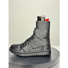 Nomika Design Efsane Basketbol Ayakkabısı Çakmak | Koleksiyonluk Sneaker Tam Boyut Figür | Siyah | Çakmak Dahil