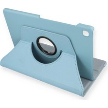 Najmaddin Samsung Galaxy P610 Tab S6 Lite 10.4 Kılıf 360 Tablet Deri Kılıf - Turkuaz
