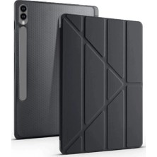 Najmaddin Samsung Galaxy X610 Tab S9 Fe Plus 12.4 Kılıf Kalemlikli Mars Tablet Kılıfı - Siyah
