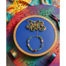 Kokoş Bileklik Renkli Baget Taş