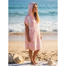 Trend Nexus 3 Katlı Müslin Jakarlı Pamukkumaş Oversize Yetişkin Panço