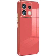 Najmaddin Xiaomi Poco M6 Pro 4g Kılıf Volet Silikon - Kırmızı